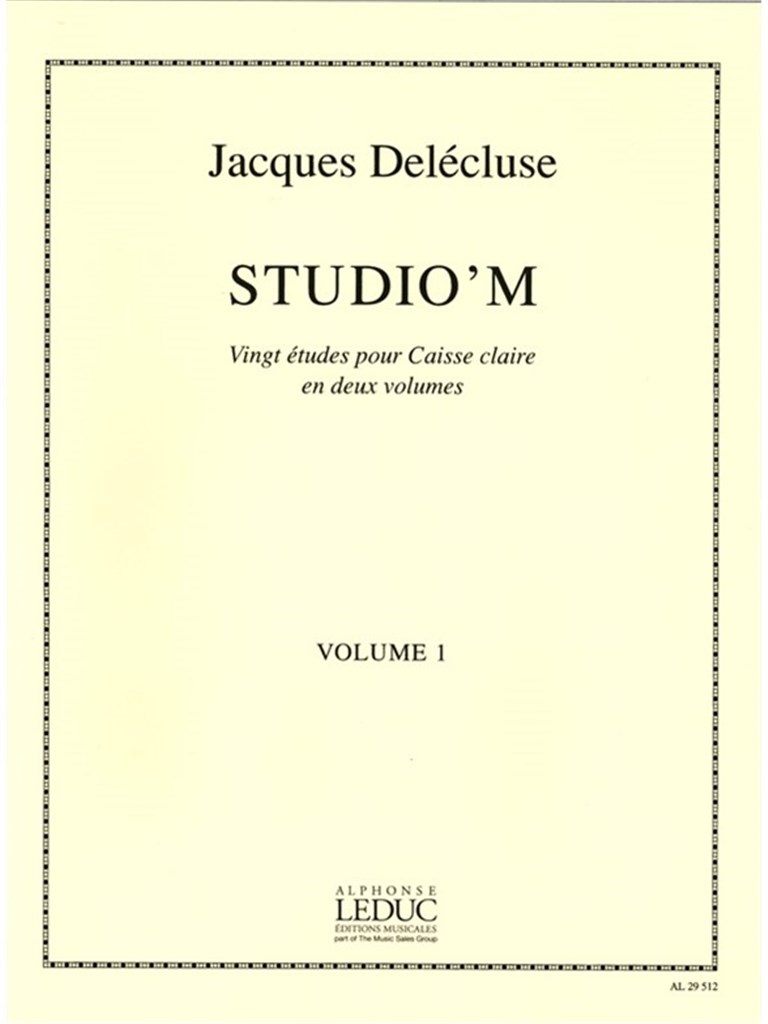 Jacques Delecluse: StudioM Vol.1