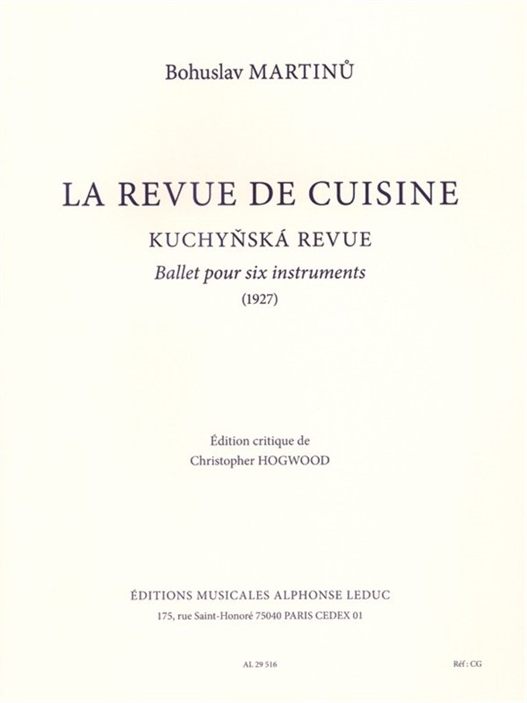 The Kitchen Revue, Ballet For 6 Instruments