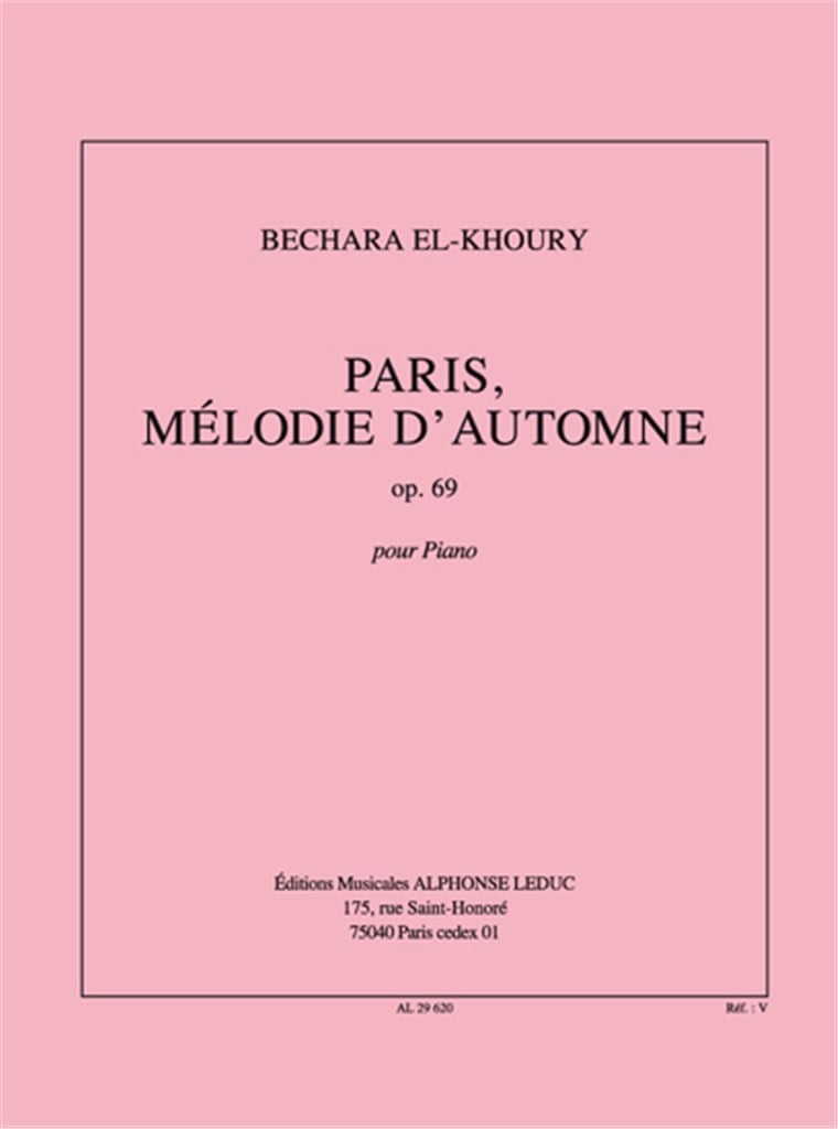 Paris Melodie D'Automne Op.69
