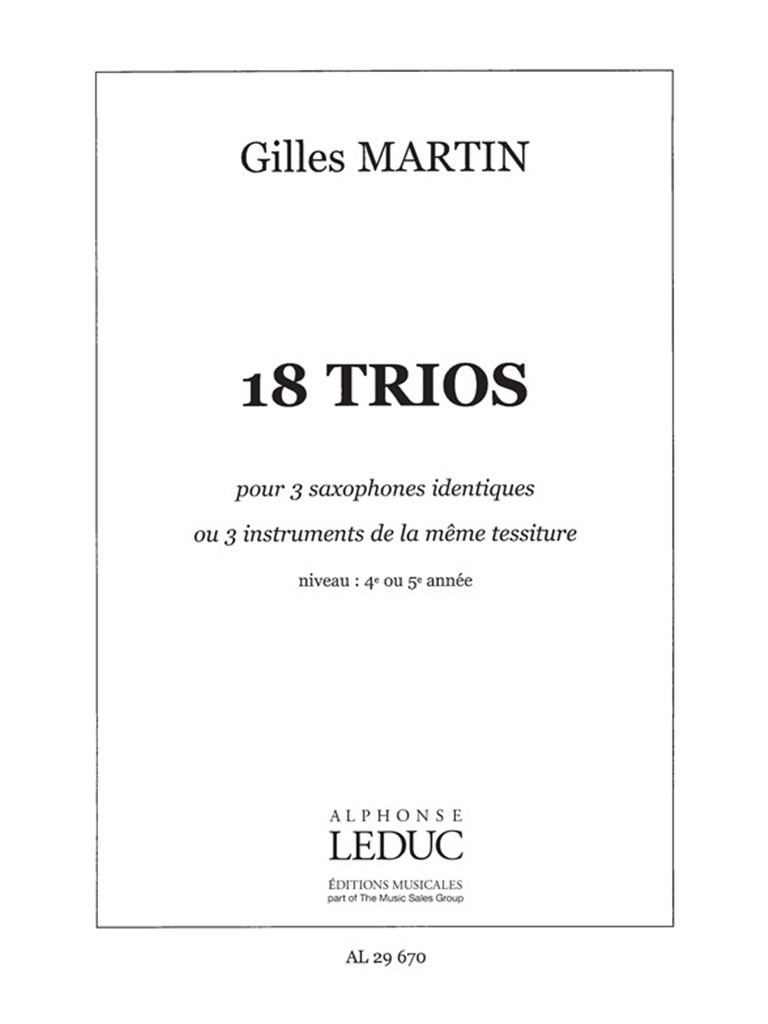 18 Trios pour Instruments identiques
