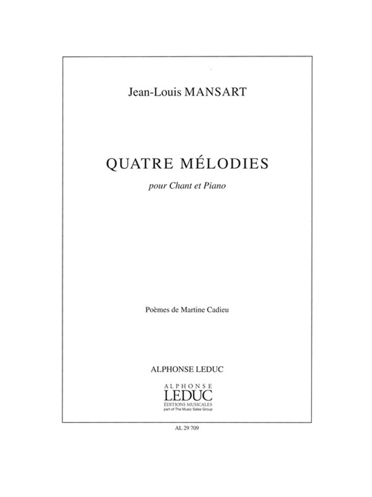 Jean-Louis Mansart: 4 Melodies
