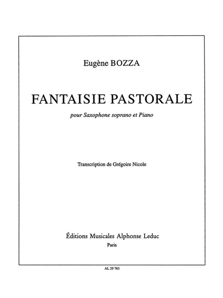 Fantaisie Pastorale Op37
