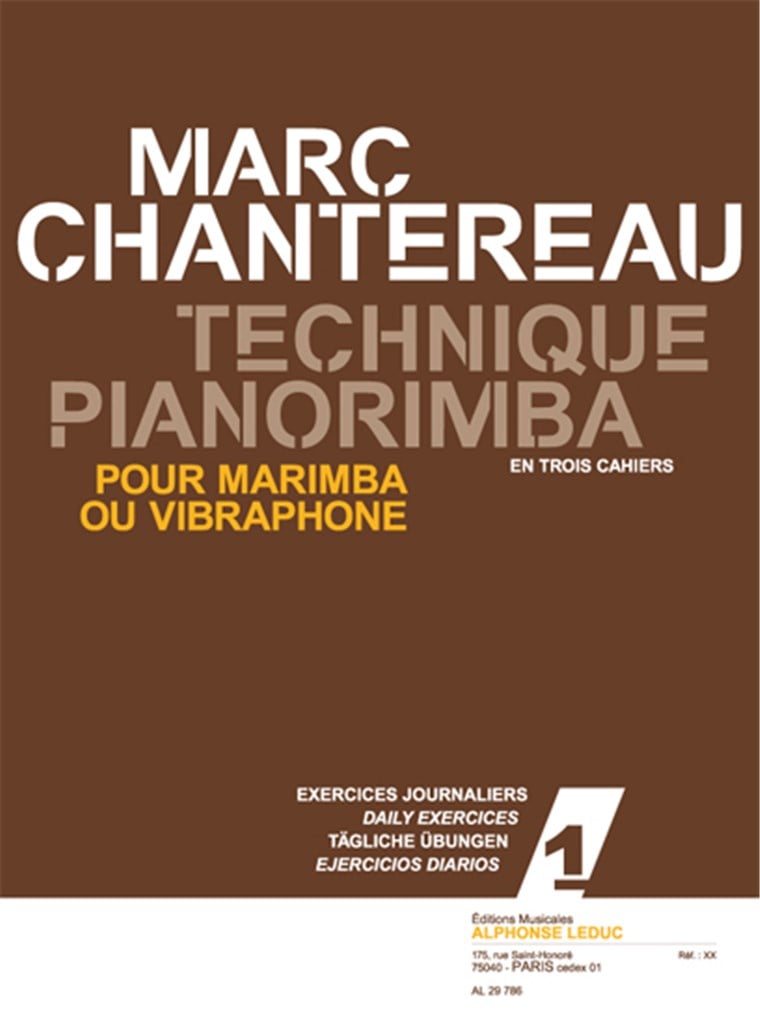 Technique pianorimba (en 3 cahiers) vol. 1
