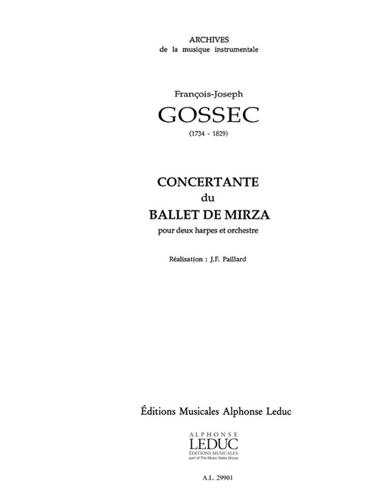 Concertante Du Ballet De Mirza