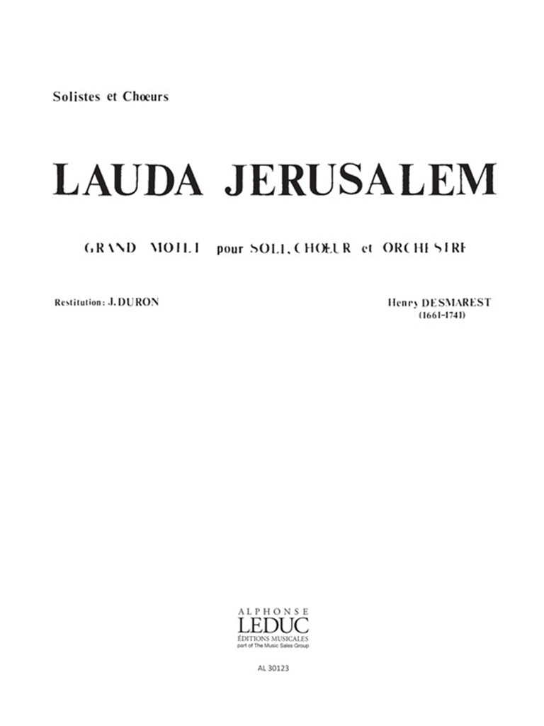 Lauda Jerusalem