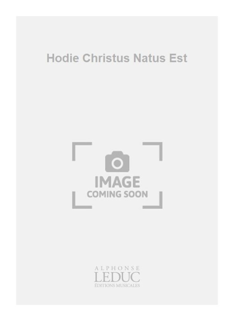 Hodie Christus Natus Est