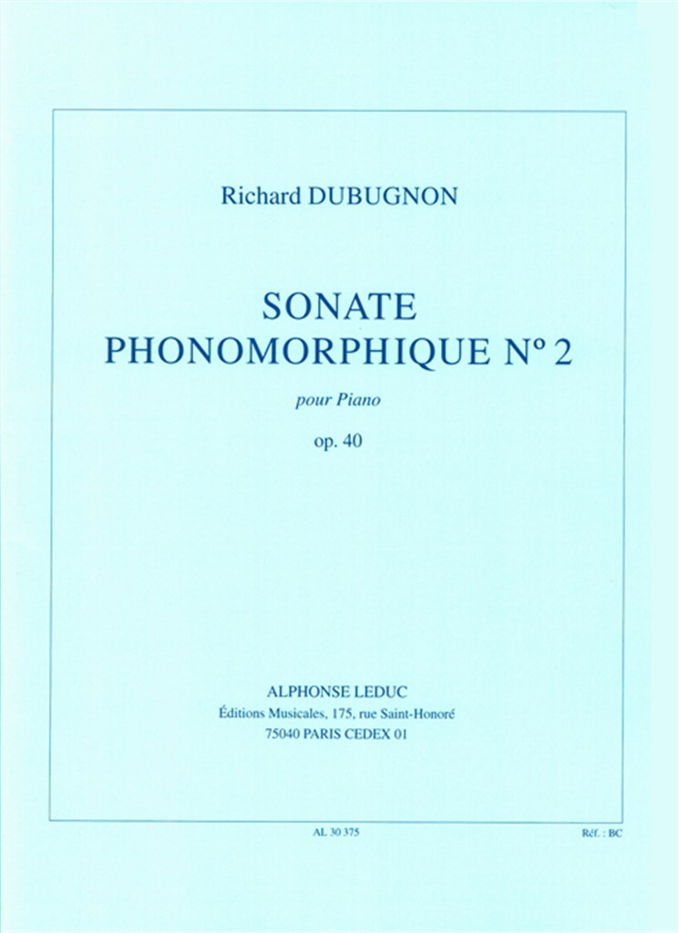 Sonate Phonomorphique N02 Op40