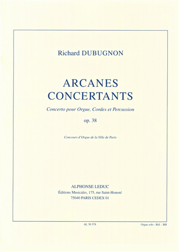 Arcanes Concertants Op38