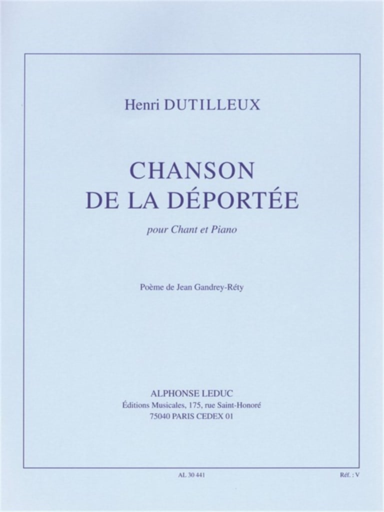 Chanson De La Deportee