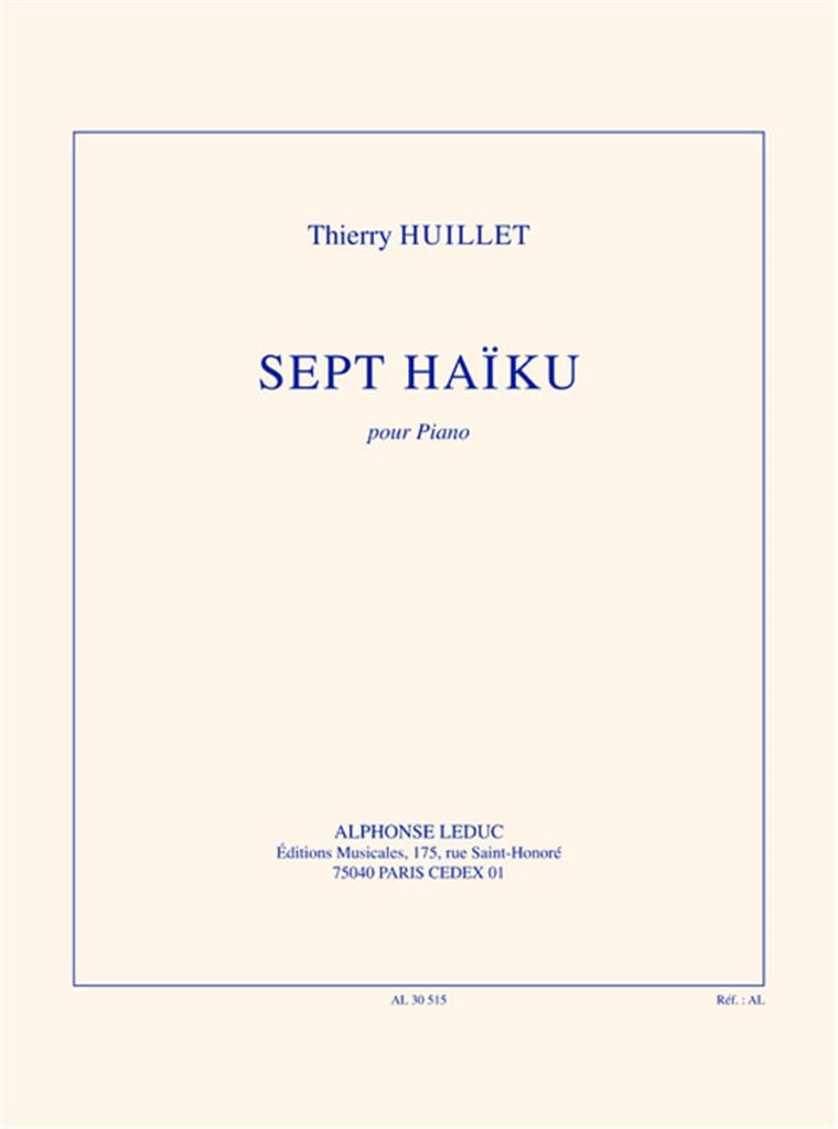 7 haïku pour piano solo