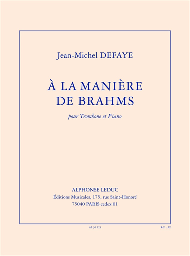 À la manière de brahms