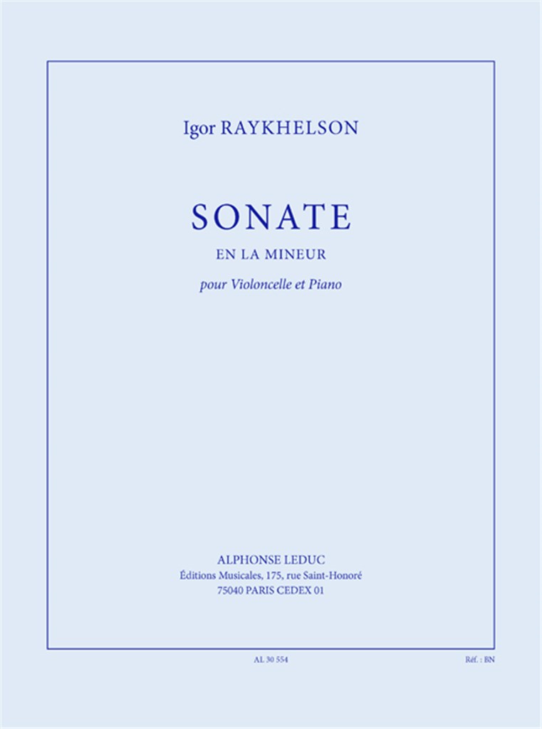 Sonate en la mineur pour violoncelle et piano