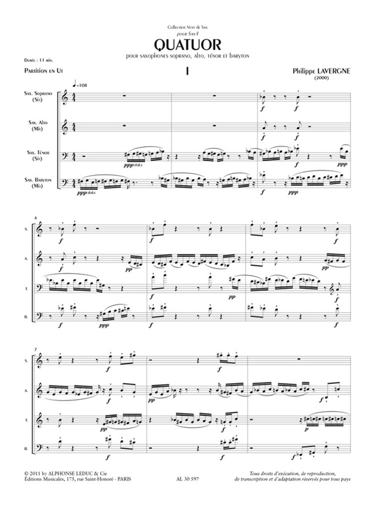 Lavergne: Quatuor