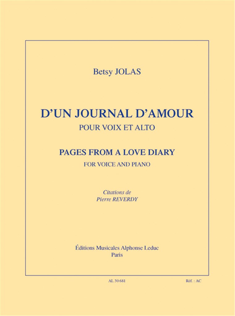 D'un journal d'amour
