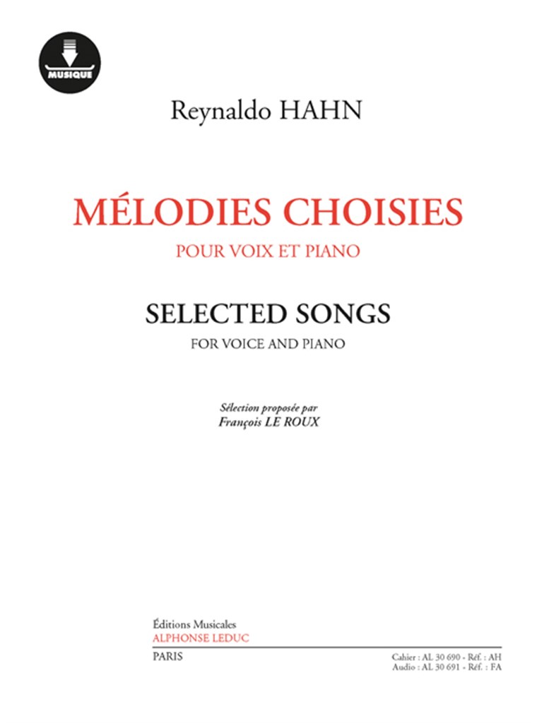 Mélodies Choisies pour Voix et Piano
