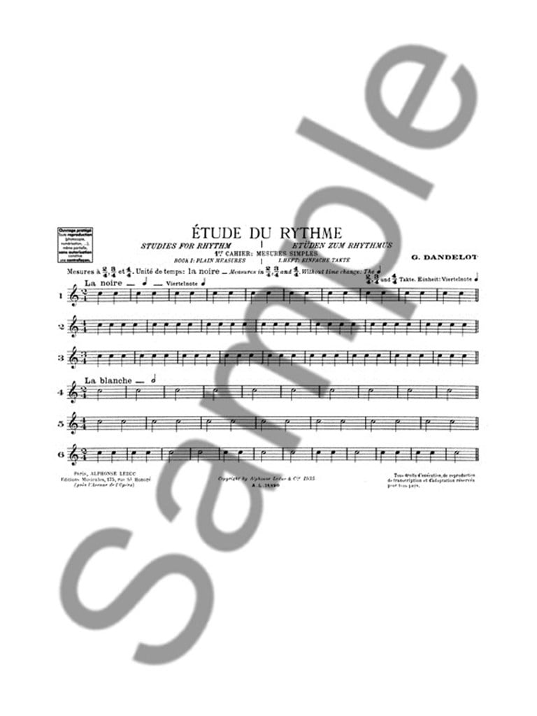 Étude du Rythme, Vol. 1