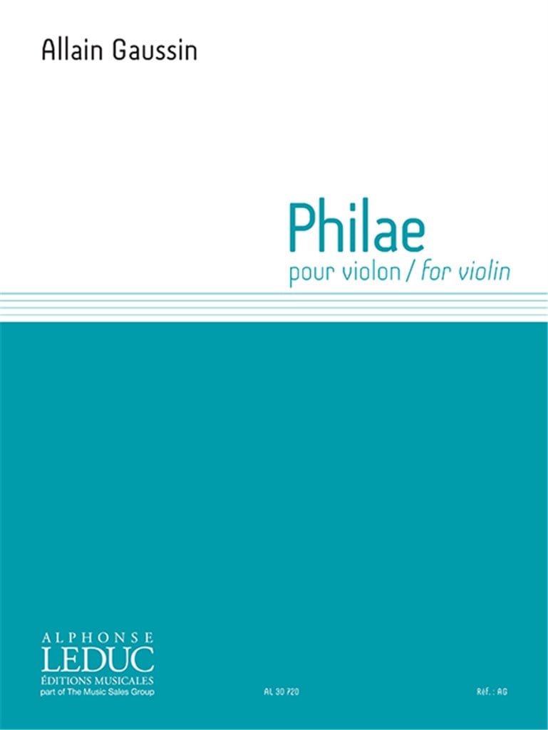 Philae For Solo Violin