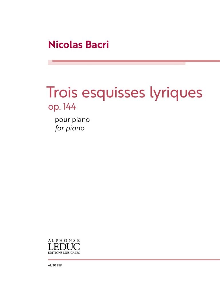 Trois Esquisses Lyriques Op.144