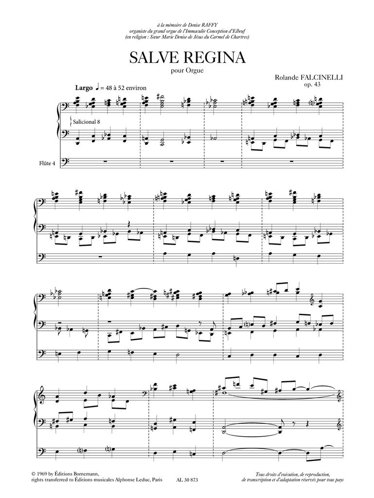 Salve Regina for organ