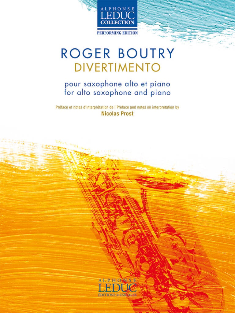 Divertimento pour saxophone alto et piano