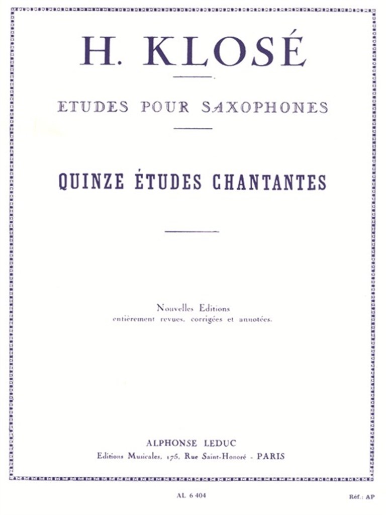 Etudes Chantantes(15)
