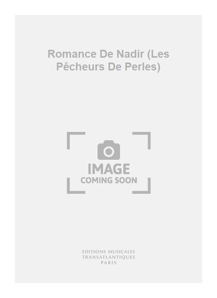 Pecheurs de Perles air No.5 Romance de Nadir