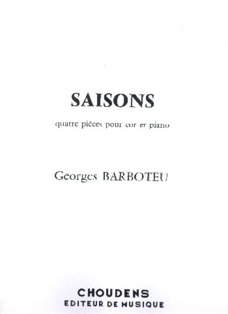 Saisons pour Cor En Ut et En Fa