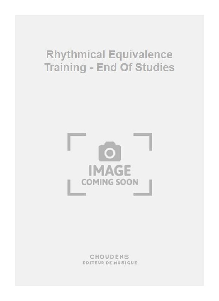 Rhythmical Equivalence Training - End Of Studies