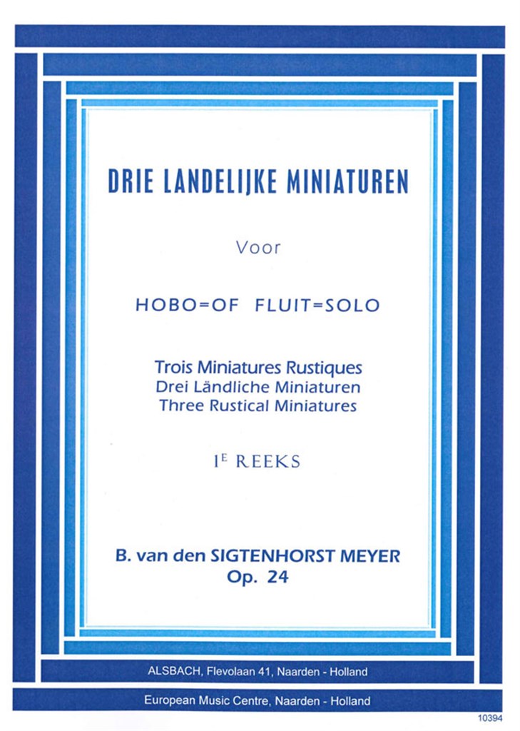 3 Landelijke Miniaturen Opus 24