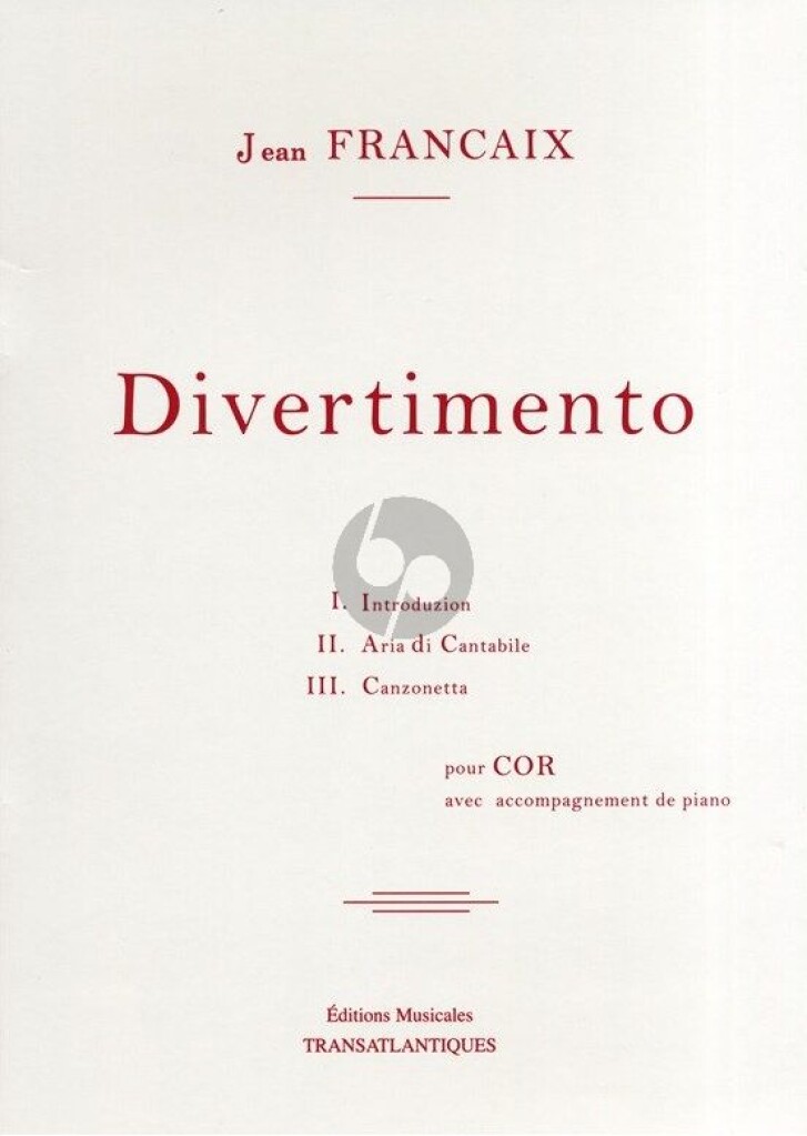 Divertimento pour cor