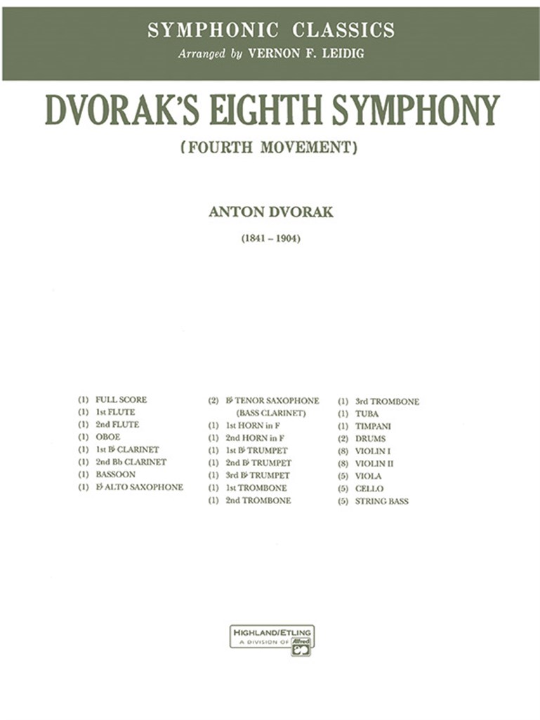 Dvorák's 8th Symphony, 4th Movement