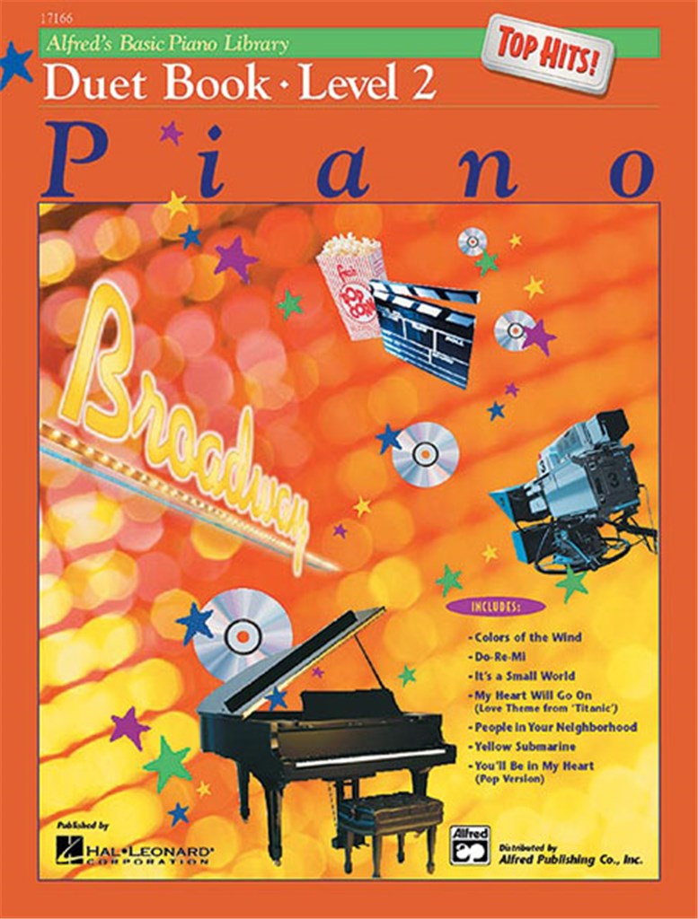 Alfred's Basic Piano Library Top Hits Duet 2