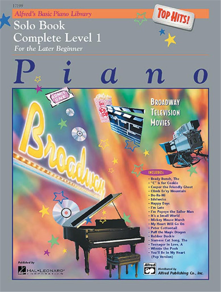 Alfred's Basic Piano Library Top Hits Solo Book 1