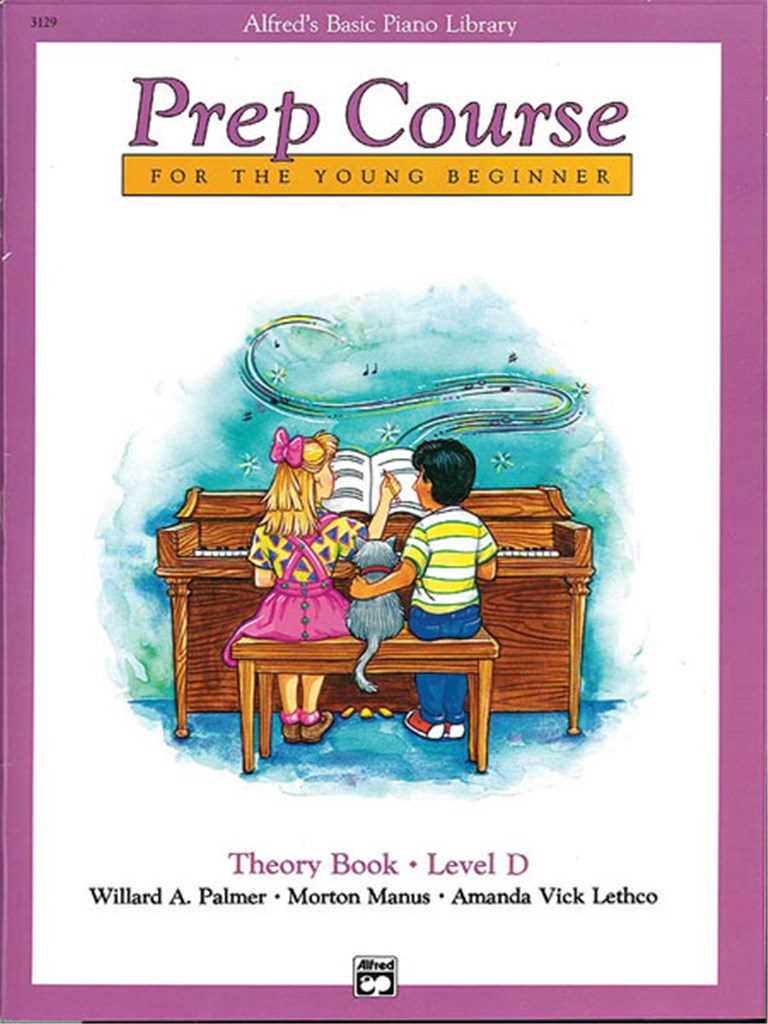 Alfred's Basic Piano Library Prep Course Theory D