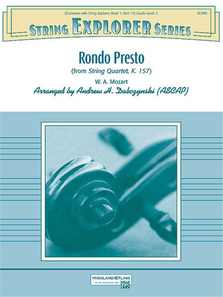 Rondo Presto (from String Quartet K. 157)