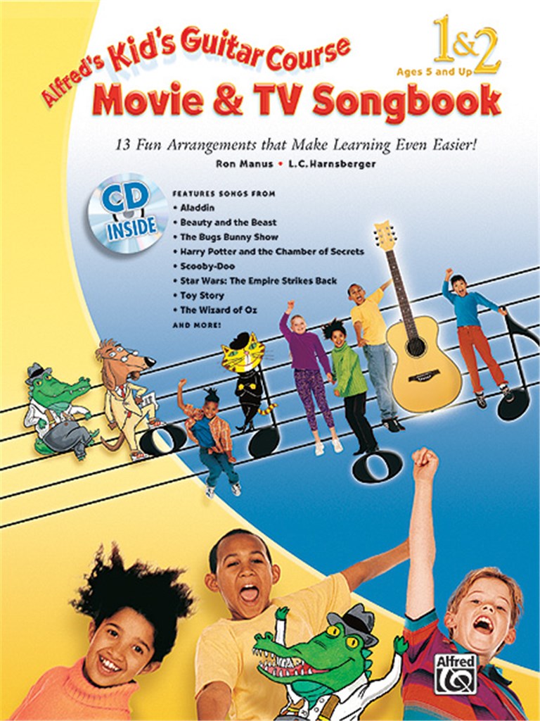 Alfred's Kid's Guitar Course Movie&TV SongBk 1&2