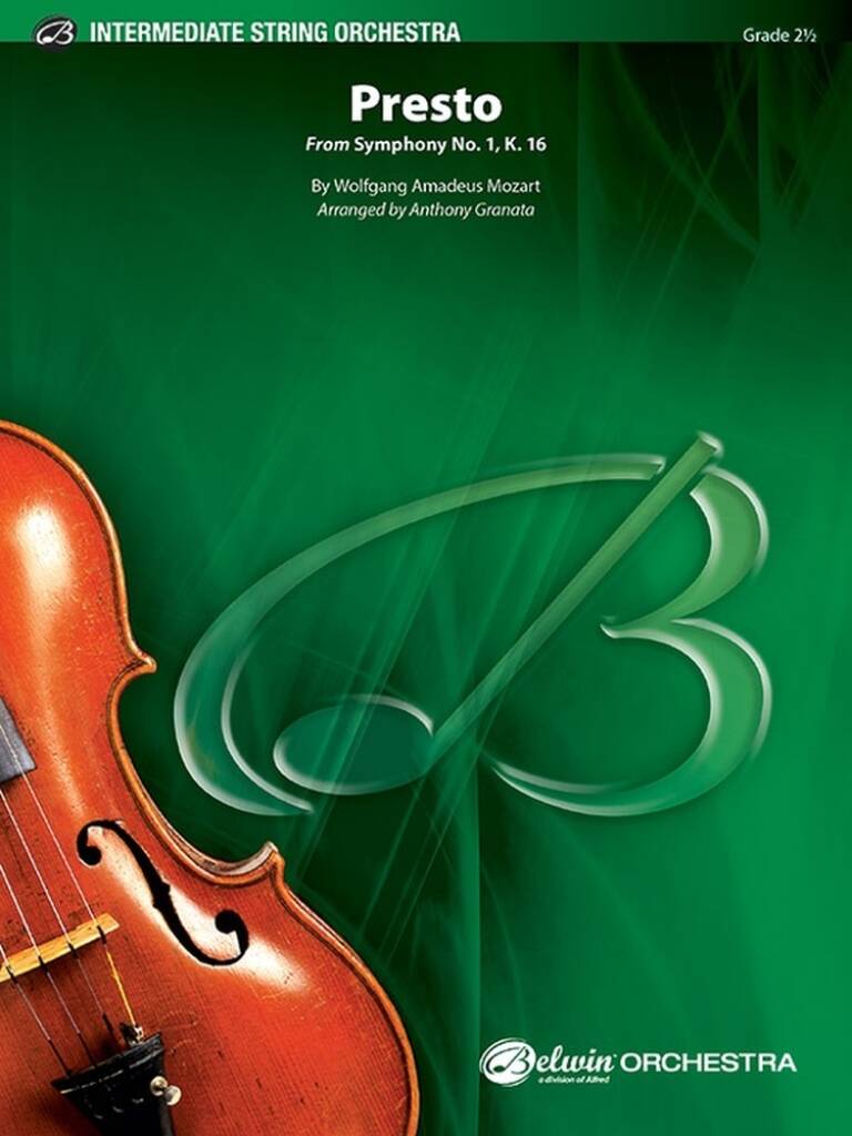 Presto: From Symphony No. 1, K. 16