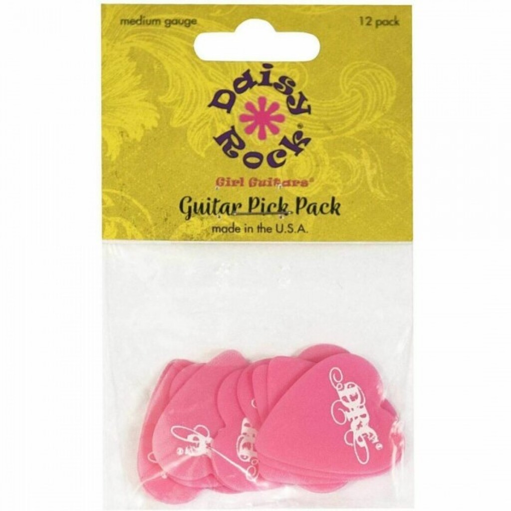 Pink Heart Plectrum [Pack Of 10]