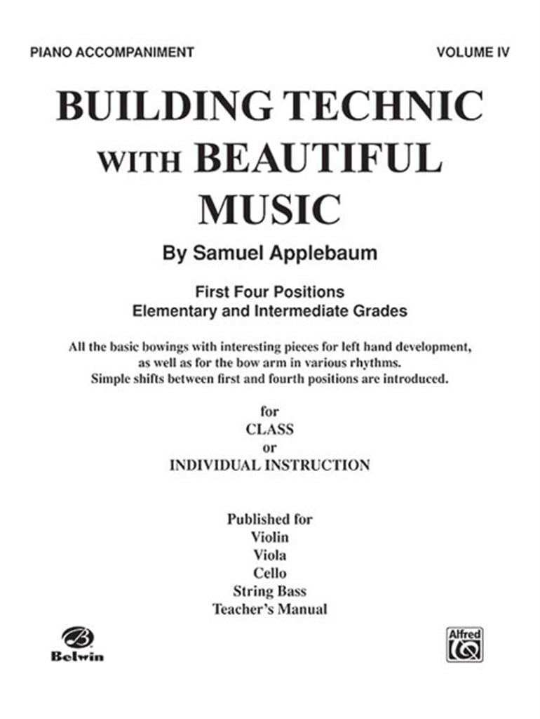 Building Technic With Beautiful Music, Book IV