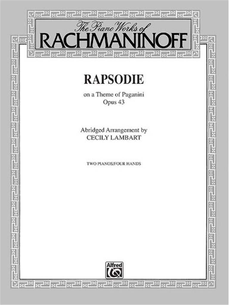 Rhapsody, Op. 43, on a Theme by Paganini