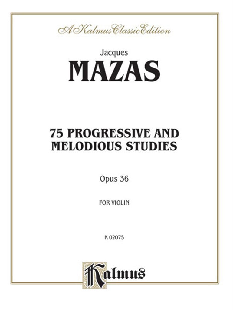 75 Progressive and Melodious Studies, Op. 36