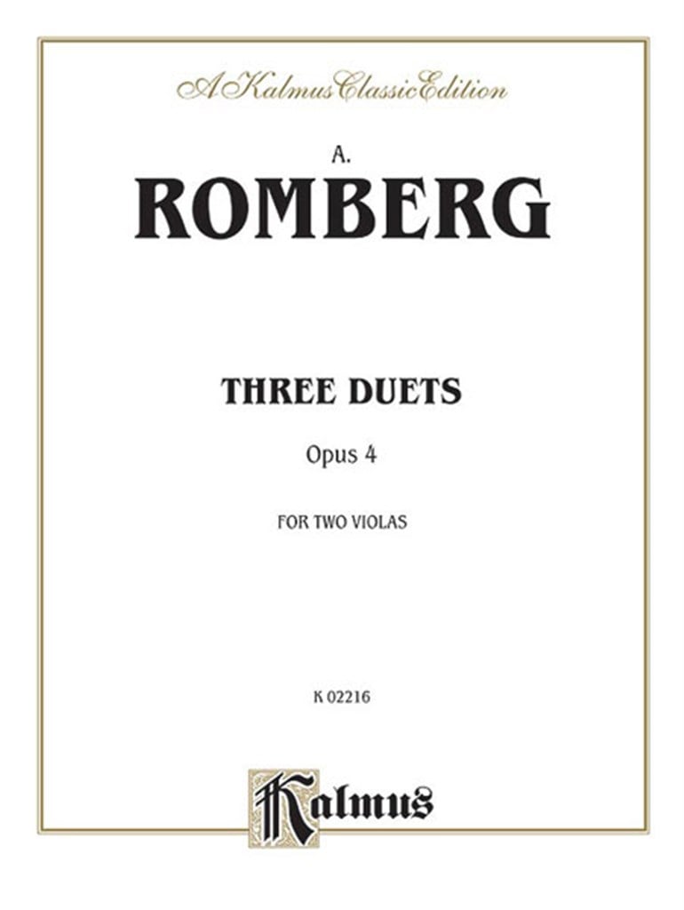 Three Duets, Op. 4