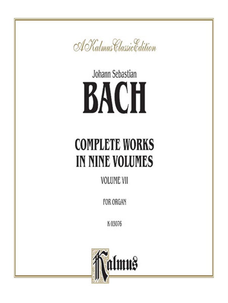 Complete Organ Works, Volume VII