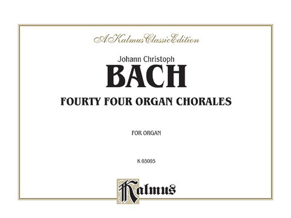 Forty-four Organ Chorales