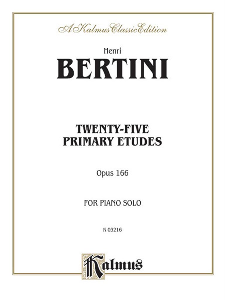 Twenty-five Primary Etudes, Op. 166
