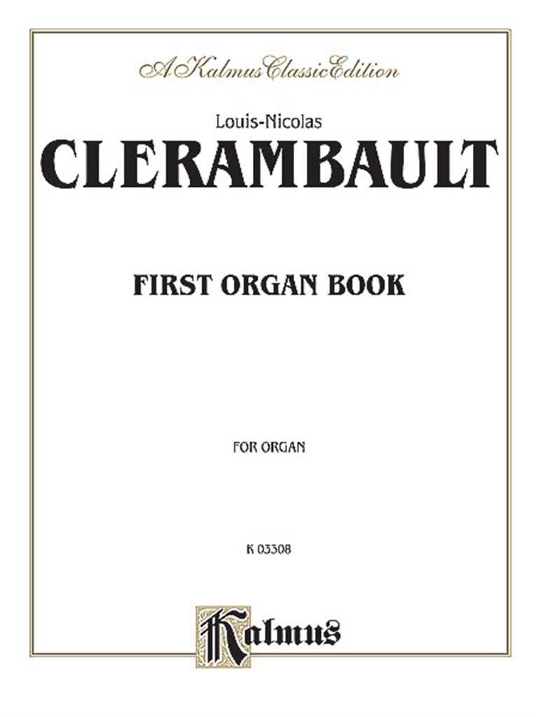 First Organ Book