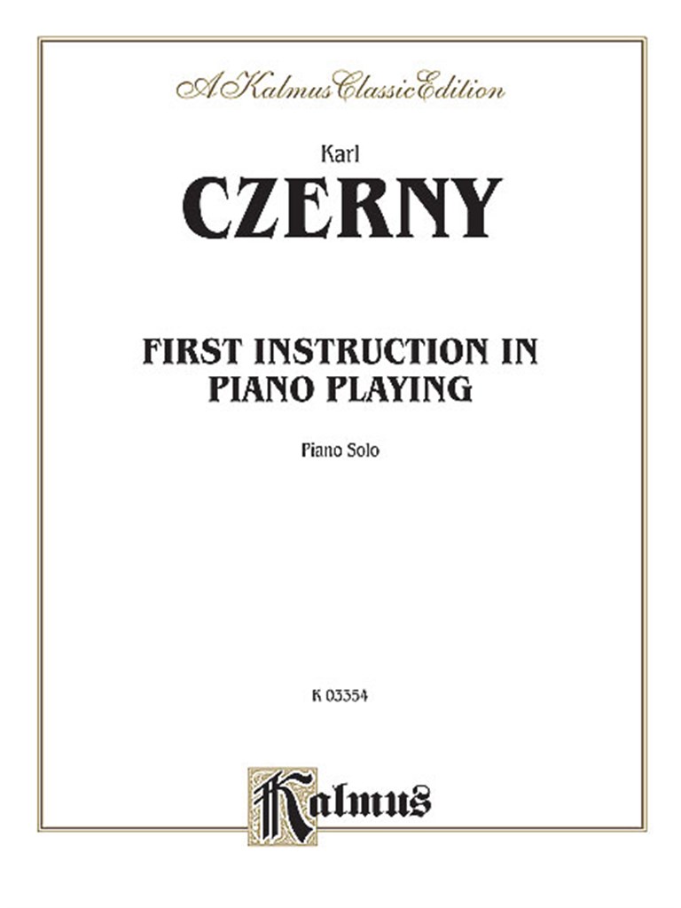 First Instruction in Piano Playing