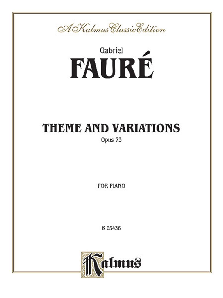 Theme and Variations, Op. 73