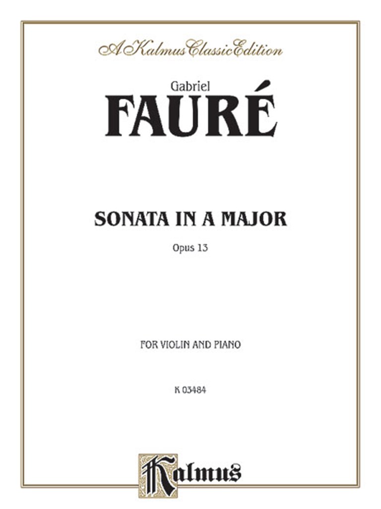 Sonata in A Major, Op. 13
