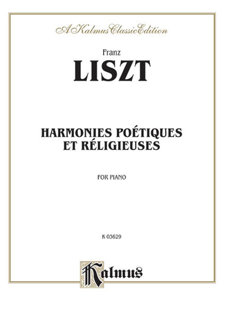 Harmonies poétiques and réligieuses